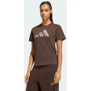 adidas Animal Graphic Shirt Braun XS