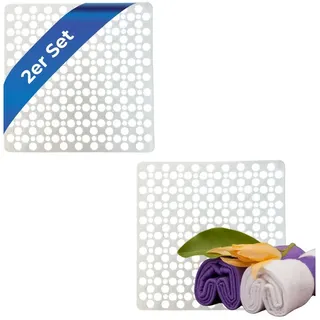 GarPet Duschmatte 2er Set Duscheinlage Duschmatte Rutschfest Antirutschmatte Dusche