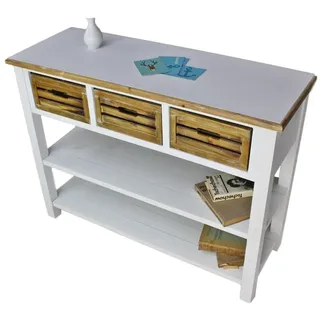 elbmöbel Anrichte Konsole Sideboard weiß braun antik Landhaus Küchentisch NEU MDF Holz