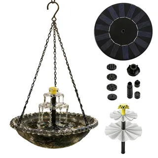 Vogelbrunnen Wasserfall Wasserfall Vogelbrunnen Garten Terrasse Balkon Teich Pool Park Solar Springbrunnen