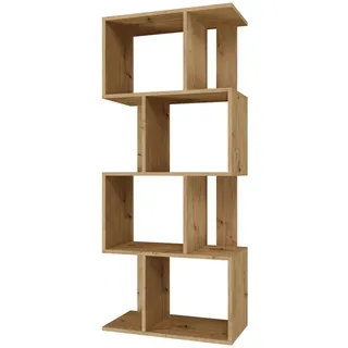 Selsey Fiesta Bücherregal 140 x 59,5 x 30 cm Eiche