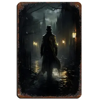 Jack The Ripper Blechschild, Vintage, Metall, Pub, Club, Café, Bar, Zuhause, Wandkunst, Dekoration, Poster, Retro, 20 x 30 cm