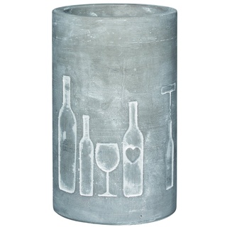 Räder Vino Beton Weinkühler Flasche + Glas