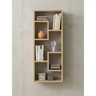 KADIMA DESIGN Wandregal Hängeregal 36 x 90 x 13,5 cm Beige