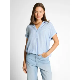 Tom Tailor Klassische Bluse Blau/Weiß 46