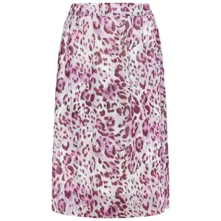 faina Damen Rock Mit Leoprint in Flieder Mehrfarbig | Gr.: L