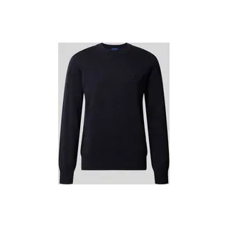 Regular Fit Pullover aus Baumwoll-Mix Modell 'San Celio', Dunkelblau, S