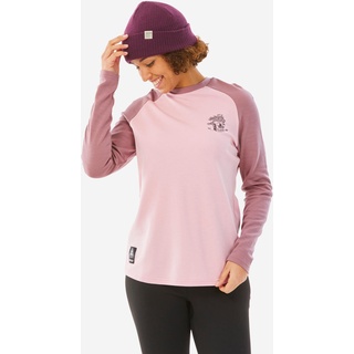 Skiunterwäsche Funktionsshirt Damen Merinowolle - BL 590 rosa, rosa|violett, M