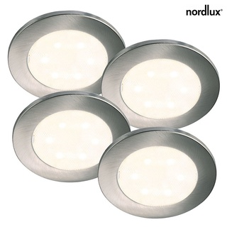 Nordlux LED Möbelleuchte 4er Set LISMORE 4-KIT, 0,7W LED, 3000K, 30lm, IP20, chrom NORD-76730001