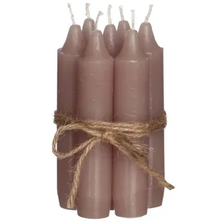 Annastore Spitzkerze 7-tlg. Set Kerzen H 11 cm - Stabkerzen für Flaschen und Vasen lila|rosa