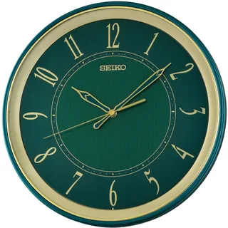 Seiko QXA834M 34 cm Quarz Wanduhr grün