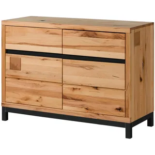 MASSIVMOEBEL24.DE Sideboard 120 x 85 x 45 cm Natur geölt