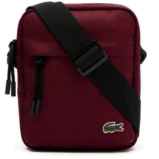 Lacoste Herren Beuteltasche VERTICAL CAMERA BAG, Handtasche,Umhängetasche,Schulterriemen,Tunnelzug,DUNKELROT (M36),Einheitsgröße (One Size) - Einheitsgröße
