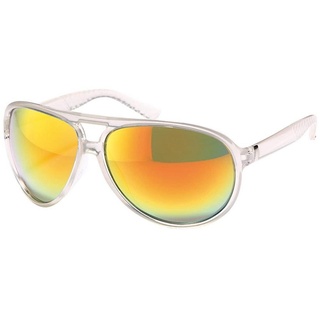 BEZLIT Eyewear Pilotenbrille Piloten Designer Damen Sonnenbrille (1-St) mit schwarzen Linsen rot|weiß