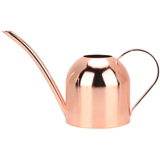 Kupfer-Gießkanne, Kleine Gießkanne für Zimmerpflanzen, 500-ml-Gießkanne aus Edelstahl mit Langem Mund, Gießkanne für Zimmerpflanzen Im Innen- und Außenbereich, Gebürstete(Roségold)