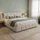 180 x 200 cm ohne Matratze Beige