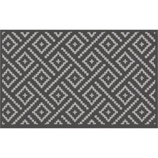 Outdoor-Teppich für Terrassenmatte, wendbar, Kunststoff, Camping-Teppiche, Wohnmobil, Veranda, Camper, Balkon, Hinterhof & Grau Baumwollteppich Waschbar (C, 40 x 60 cm)
