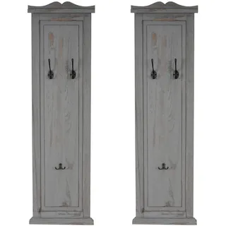 Mendler Garderobenpaneel T33 109 x 28 x 4 cm Grau
