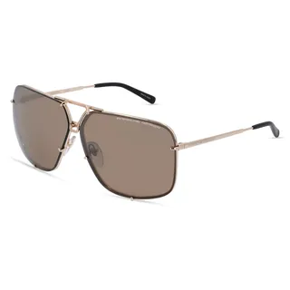 Porsche Design 8928 Herren-Sonnenbrille Vollrand Pilot Metall-Gestell, gold