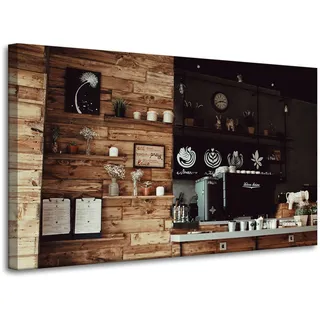 Leinwandbild „holz-retro-küche“, 100 X 60 Cm