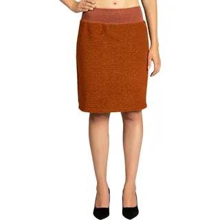 Caspar Bleistiftrock RO031 Damen Winter Bleistift Wollrock knielang braun 38