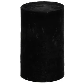 B&S Stumpenkerze Kerze durchgefärbt schwarz 12 x Ø 7 cm schwarz