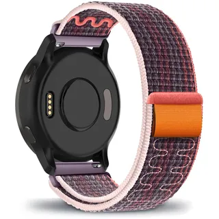 Armband kompatibel mit Garmin Venu 3S 18mm Uhrenarmband Sports Geflochtenes Elastic Nylon Atmungsaktives Verschleißfest Verstellbares Ersatzarmband für Garmin Venu 3S 18mm (6)