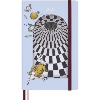 Moleskine Tageskalender Alice im Wunderland 2027 Weiß