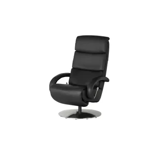 Hukla Ledersessel  Florian , schwarz , Maße (cm): B: 73 H: 115 T: 91.0