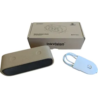 inkVision® Atmos Smart Clock Helles Eichenholz