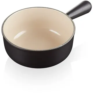 Le Creuset Caquelon Tradition Collection Fondue-Kasserolle 20 cm schwarz