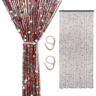 Famanu Türvorhang aus Perlen - Makramee - (LxB) - Wohnaccessoire