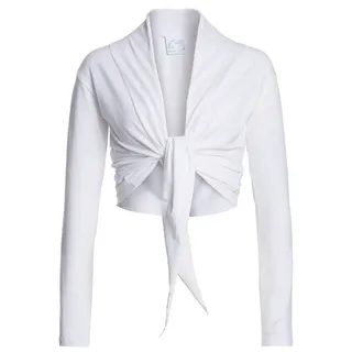 ESPARTO Yoga-Wickeljacke Wickelshirt Dhaara in Bio-Baumwolle variabel zu binden weiß XL