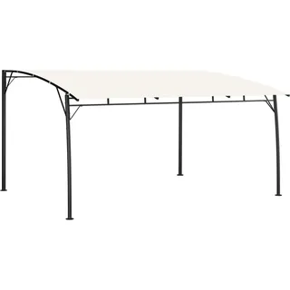 vidaXL Gartenpavillon 1,73 x 3 m Beige/Schwarz/Weiß