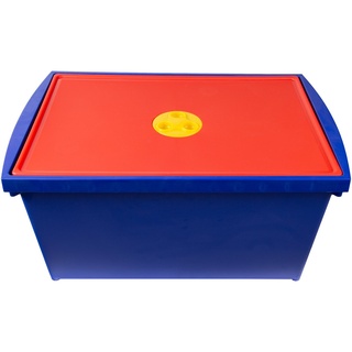 ONDIS24 Aufbewahrungsbox »Aufbewahrungsbox mit Deckel, Spielzeugkiste 28 L, Stapelbox System Box M, Malkiste hoch, Spielzeugbox für Kinder«