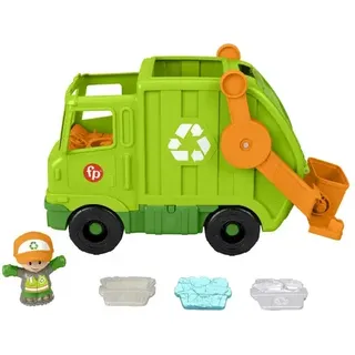 Fisher-Price Little People Müll-Auto Spielzeug mit Figuren, Lernspielzeug
