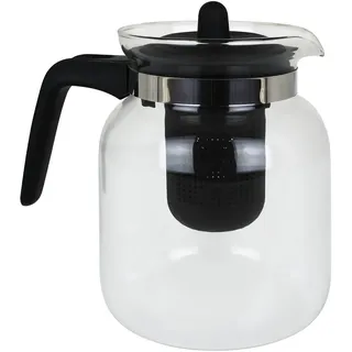 Teekanne Glas mit Sieb 1,5 Liter Kaffeekanne Glaskanne Teebereiter Kaffeebereiter Glasteekanne Tee Kanne