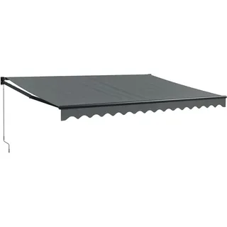 vidaXL Markise Einziehbar 4 x 3 m anthrazit