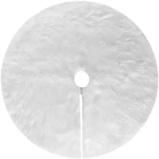 78 Cm Großer, Plüschiger Weihnachtsbaumrock, Weißer, Schneebedeckter Weihnachtsbaumrock, Weihnachtsbaumständer (weiß)