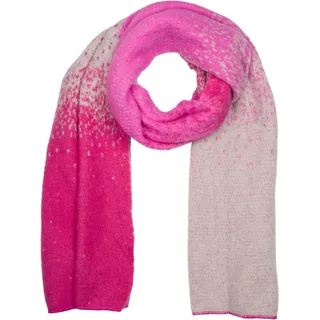 Stylebreaker Web-Schal mit Pixel-Farbverlauf", Damen, pink (fuchsia, hellgrau), Obermaterial: 80% Viskose CV. 20% Wolle WO., Modisch, Modetücher