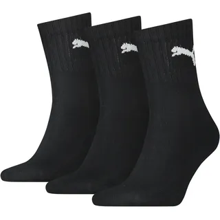 Puma Short Crew Sportsocken 3er Pack Schwarz 47-49