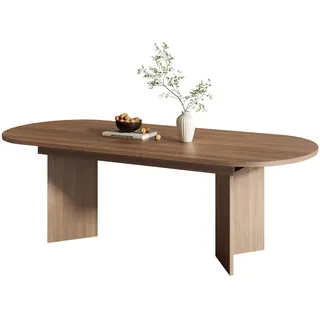 Okwish Ausziehtisch 160/200 x 90 x 90 cm braun