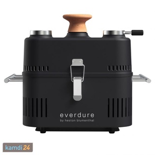 Everdure CUBE 360 tragbarer Holzkohlegrill mit Deckel All Black