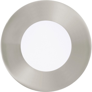 Eglo LED-Einbauleuchte 3er-Set Fueva 1 Nickel matt Ø 8,5 cm Warmweiß