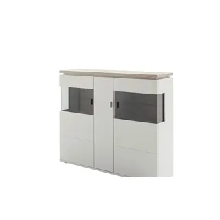 Harper Highboard 150 x 124 x 37 cm Grau