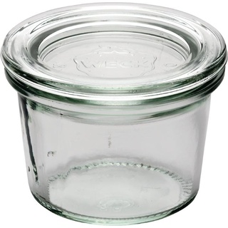 APS Weck-Glas mit Deckel, Sturz-Form, 80 ml, 12er Set, Einmachglas, Transparent