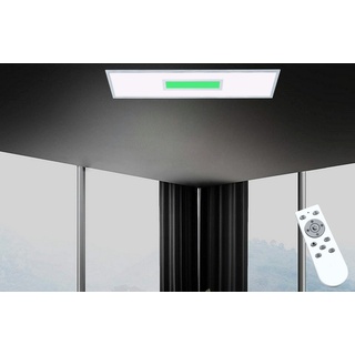 TRANGO LED Panel, LED fest integriert, Tageslichtweiß, Neutralweiß, warmweiß, CCT, 3025 LED Deckenlampe 24 Watt LED Modul - 2400 Lumen *MI* stufenlos dimmbar & Lichtfarbe steuerbar mit Fernbedienung von 3000K-6000K & integrierter RGB Farbwechsel Ambiente Beleuchtung, Deckenleuchte, Wandlampe, Deckenpanel, Wohnzimmer-Lampe, Deckenstrahler, Panel, Bürodeckenlampe silberfarben