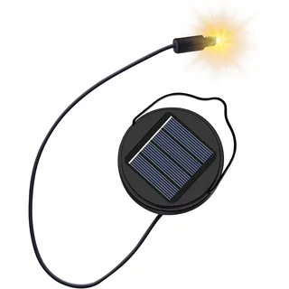 2 Stück Solarleuchten Ersatzteile für Solarlampen Außen Hängend, 8,5cm 600mAh Solarleuchten Ersatz mit 34cm lange Hängende Lampen, Solarbatteriekaste Ersatzdeckel Solarpanel für Solarlaterne Garten