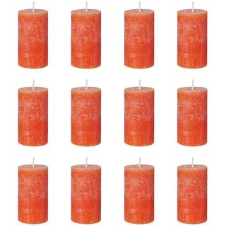 Butlers Stumpenkerze, Orange, Paraffin, 13 cm, Dekoration, Kerzen & Zubehör, Stumpenkerzen