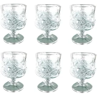GMMH Vodka Longdrink Glas Set (Lirmatur) – 6-teiliges Schnapsgläser-Set (50 ml) – Shotgläser Stamper Gläserset für Spirituosen, Tequila, Likör, Party, Bar